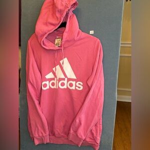 Adidas Vibrant Pink Pullover Hoodie 1X